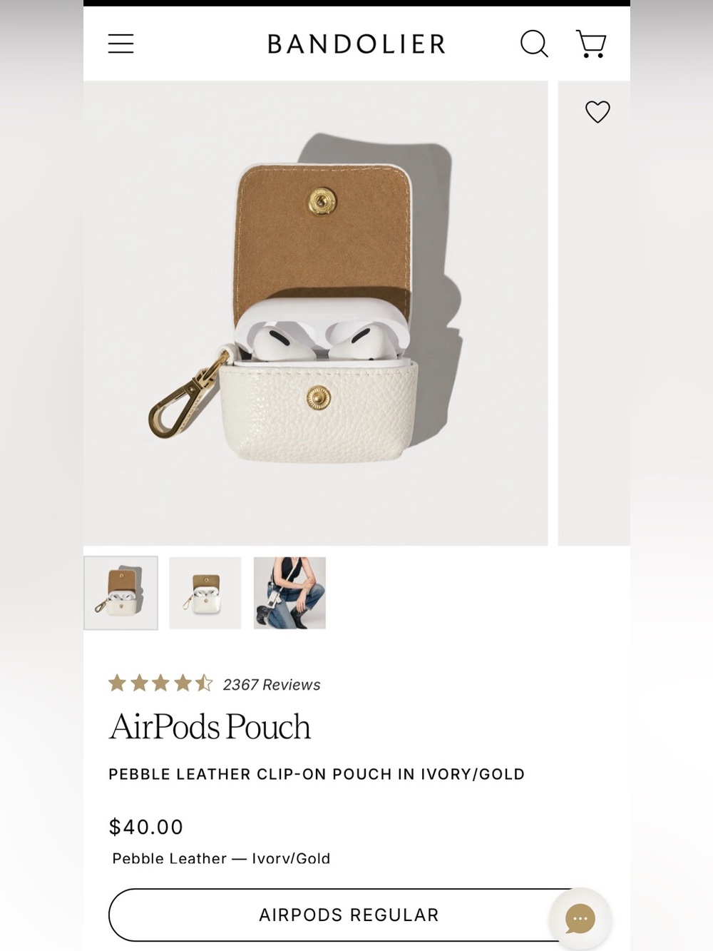 Bandolier AirPods Pouch